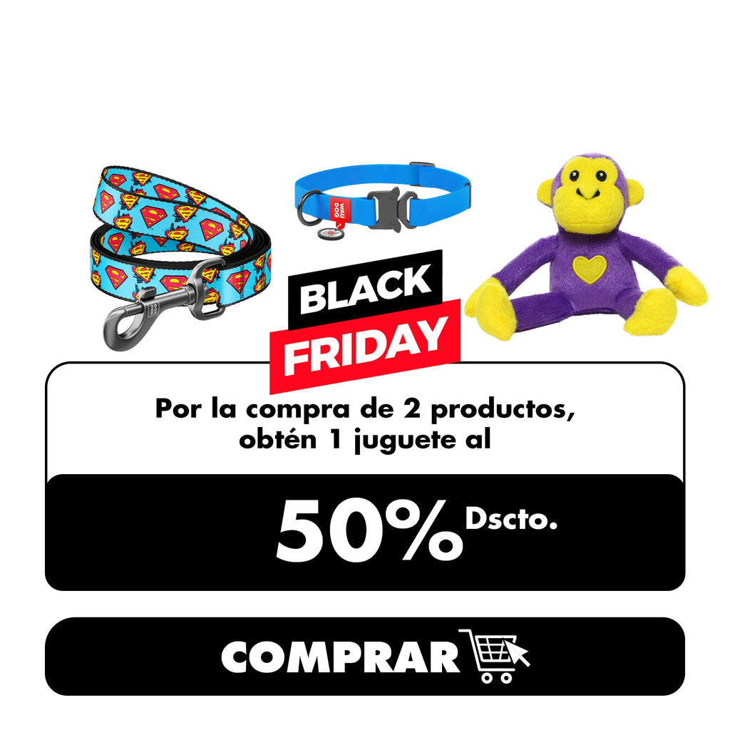 Por la compra de 2 productos llévate 1 juguete al 50% dscto.
