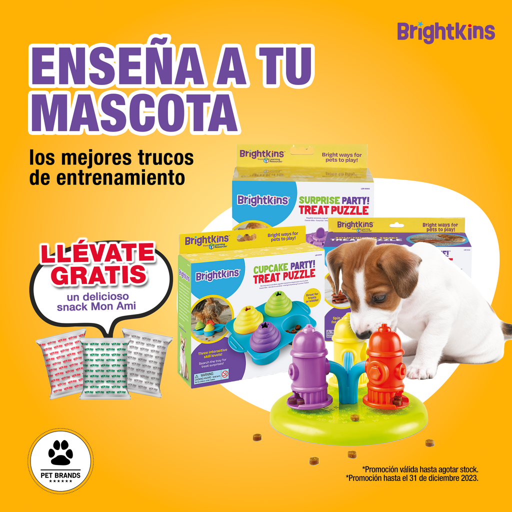 JUGUETES BRIGHTKINS (NUEVO) - Comprar cualquier juguete y llévate 1 bolsita de alimento monami premium