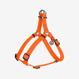Arnés para Perro Naranja Waterproof Waudog con plaquita Smart ID