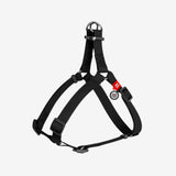 Arnés para Perro Negro Waterproof Waudog con plaquita Smart ID