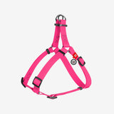 Arnés para Perro Rosado Waterproof Waudog con plaquita Smart ID