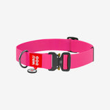 Collar para Perro Rosado Waterproof Waudog con plaquita Smart ID