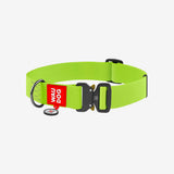 Collar para Perro Verde Waterproof Waudog con plaquita Smart ID
