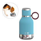 Asobu botella y bowl 2 en 1 Dog bowl bottle stainless blue