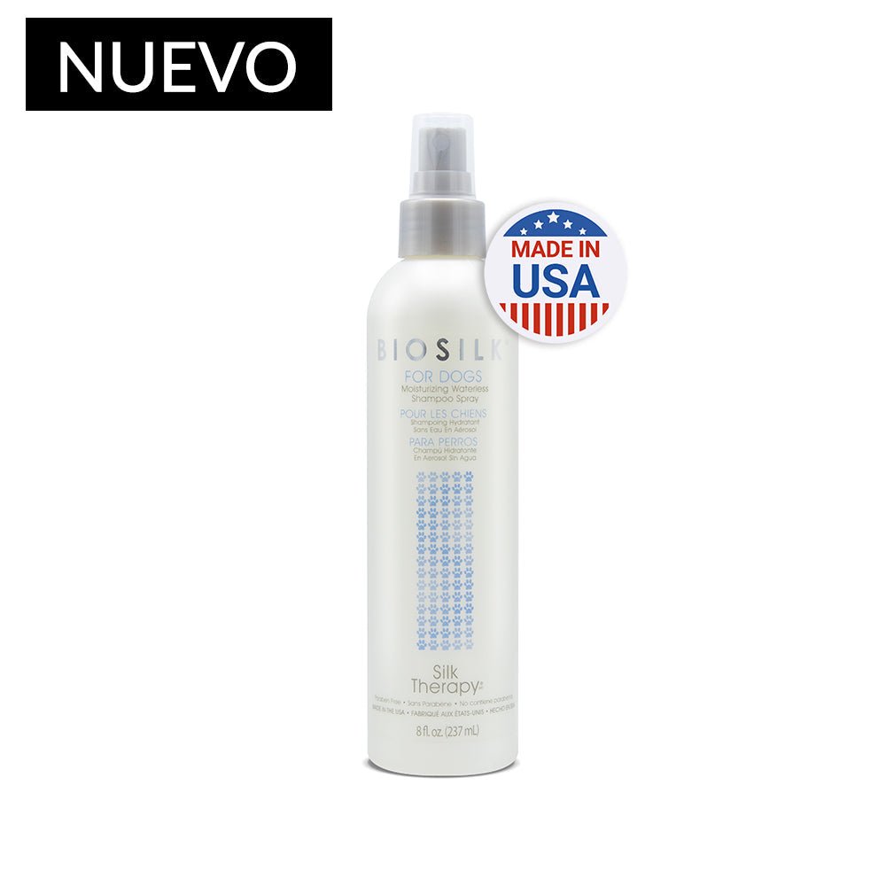 Biosilk Shampoo en Spray Sin Agua Hidratante Para Perros - Silk Therapy Mosturizing Waterless Spray 237 ml. - Pet Brands
