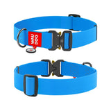 Waudog Collar Waterproof Impermeable azul Hebilla de Metal