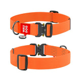 Waudog Collar Waterproof Impermeable naranja Hebilla de Metal