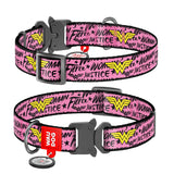 Waudog Collar DC Comics Wonder Woman Hebilla de Metal