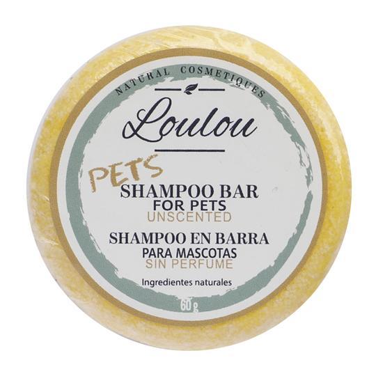LOULOU PETS shampoo en barra para mascotas SIN PERFUME 60gr - Pet Brands