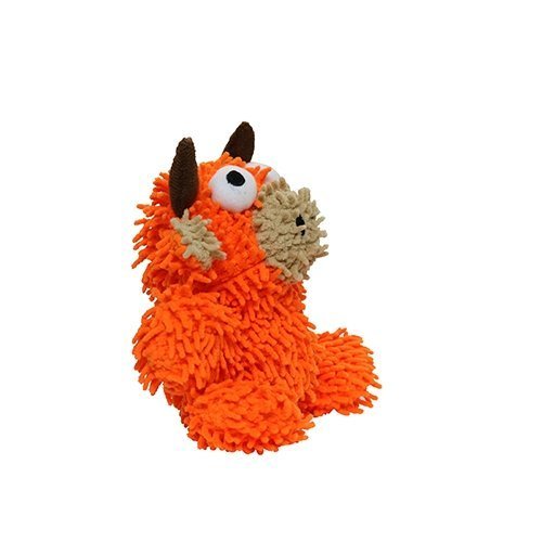 Mighty Jr Microfiber Ball Bull Orange juguete para perro - Pet Brands