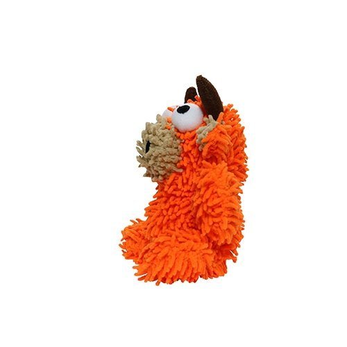Mighty Jr Microfiber Ball Bull Orange juguete para perro - Pet Brands