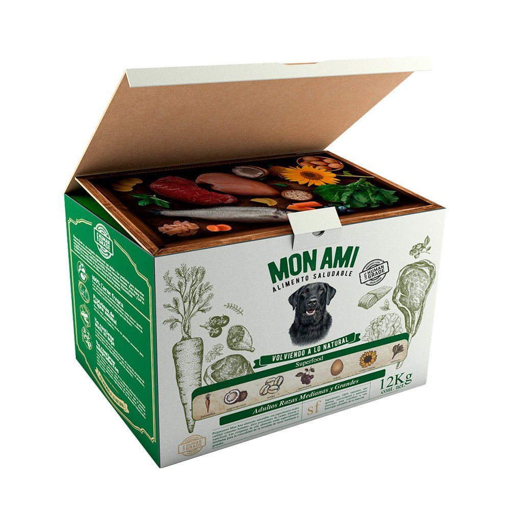 Mon Ami 12 kg. razas medianas y grandes alimento - Pet Brands