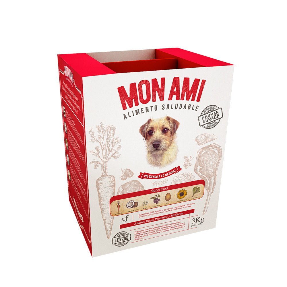 Mon Ami 3 kg. razas pequeñas y medianas alimento - Pet Brands