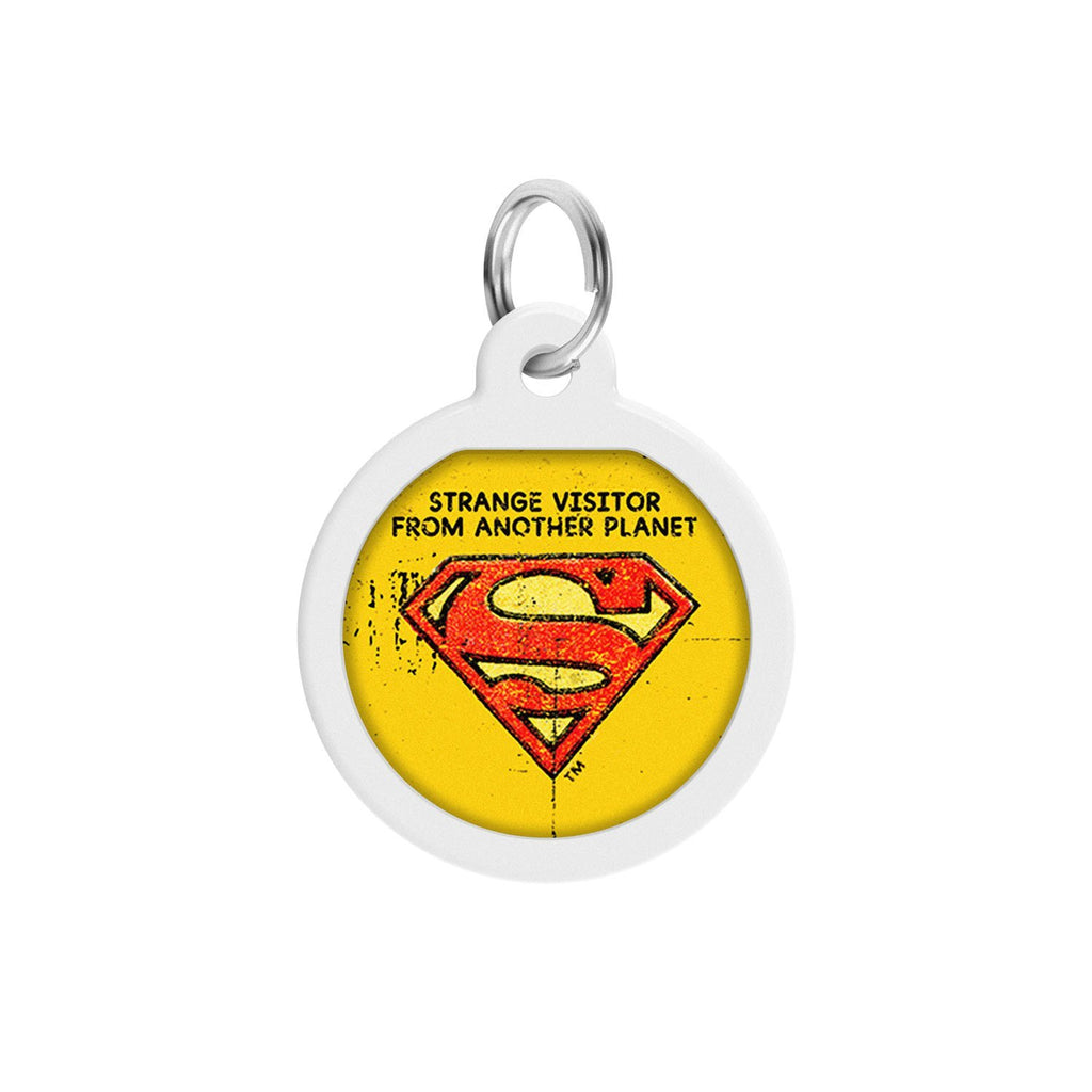 Superman Vintage DC Comics Placa de identificación Smart ID – App ¡GRATIS! - Pet Brands