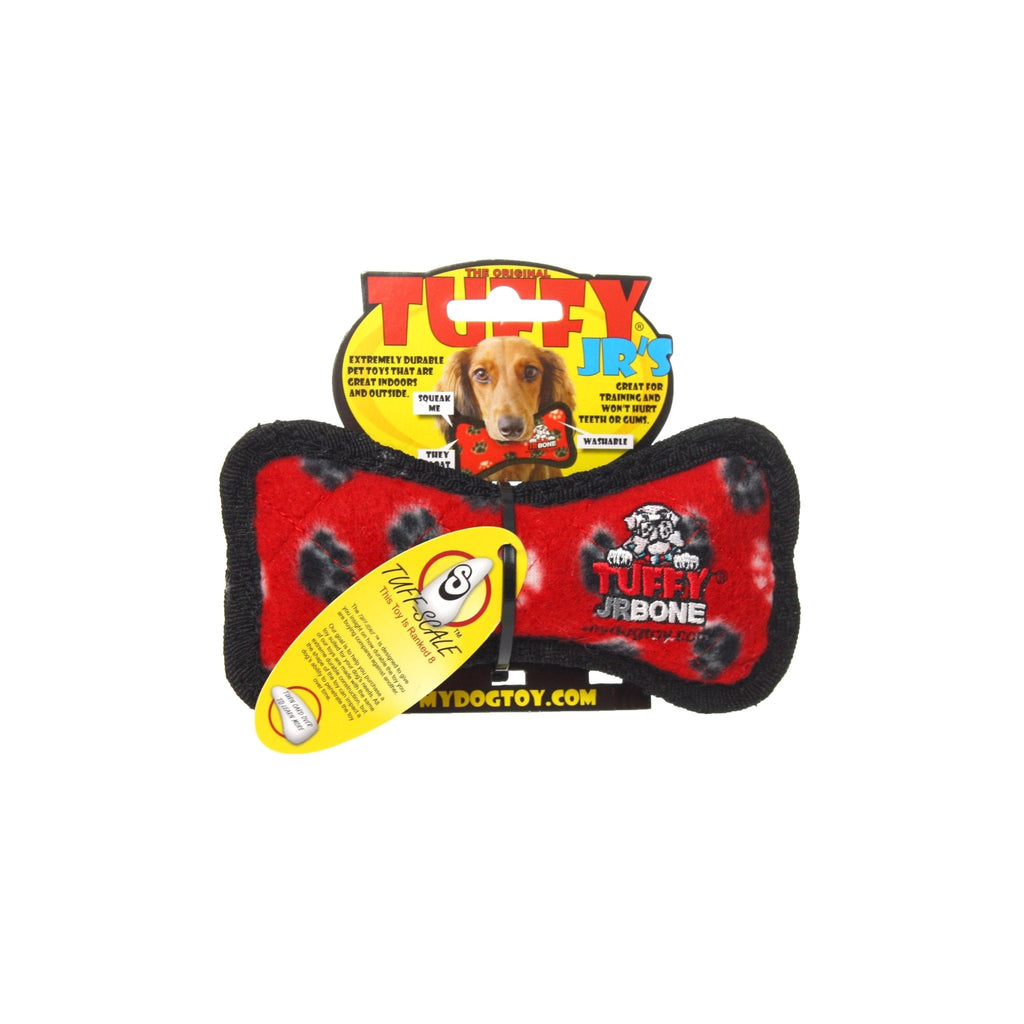 Tuffy Jr Bone Red Paw juguete para perro - Pet Brands