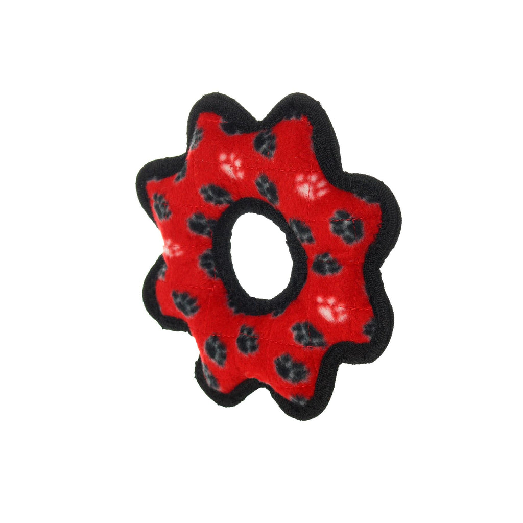 Tuffy Jr Gear Ring Red Paw juguete para perro - Pet Brands