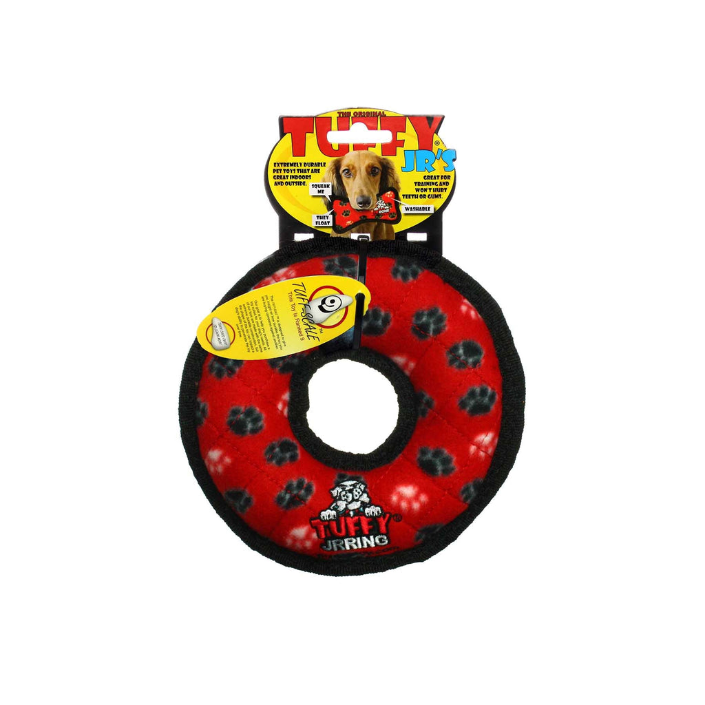 Tuffy Jr Ring Red Paw juguete para perro - Pet Brands