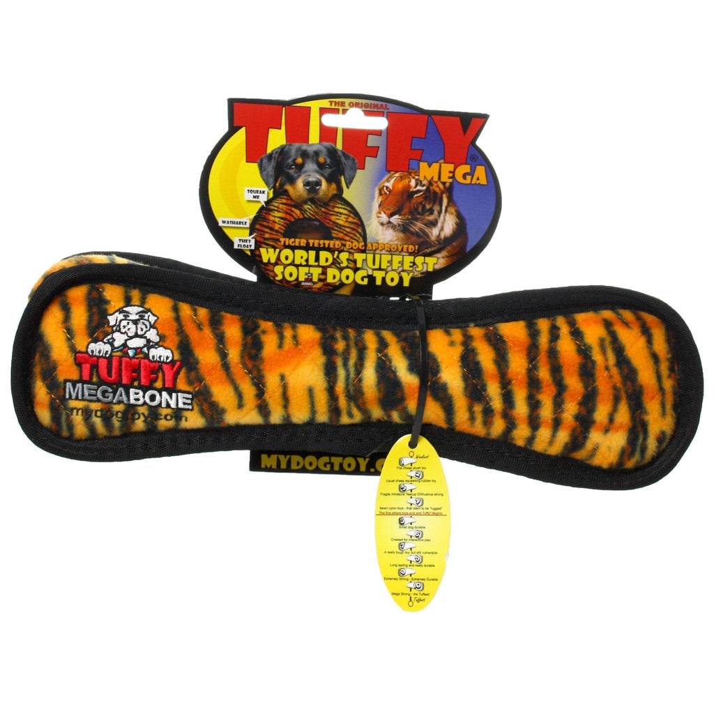 Tuffy Mega Bone Tiger juguete ultra resistente para perro - Pet Brands