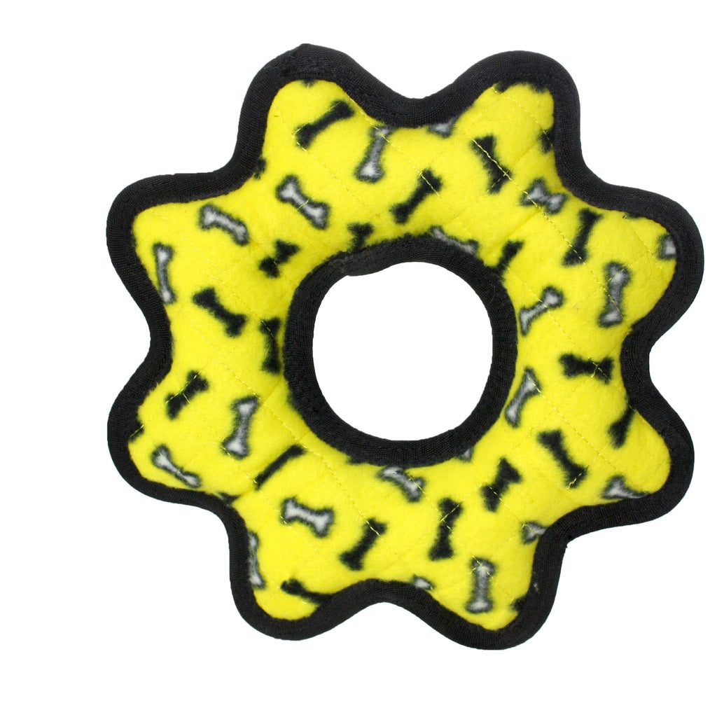 Tuffy Ultimate Gear Ring Yellow Bone juguete para perro - Pet Brands