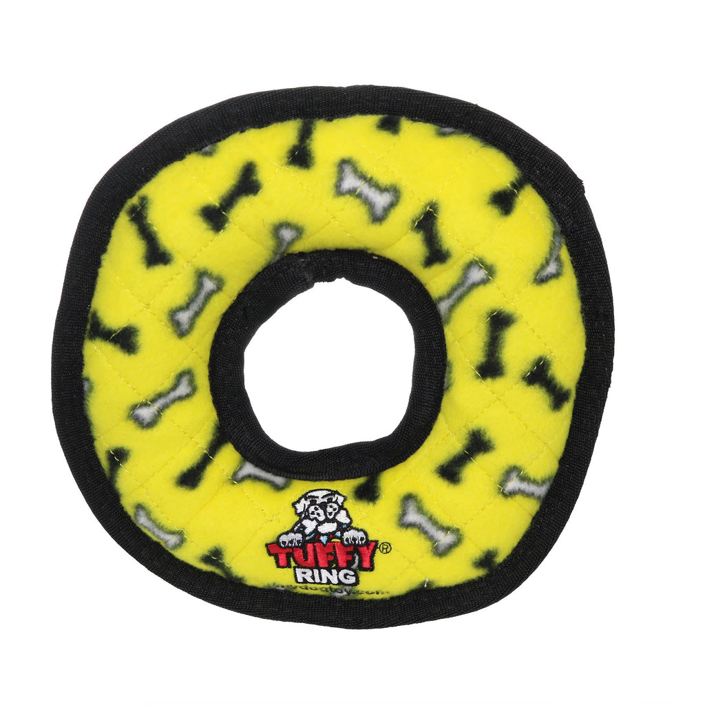 Tuffy Ultimate Ring Yellow Bone juguete para perro - Pet Brands
