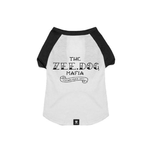 Zee.dog Polo Old School Mafia Black Sleeves T-shirt - Pet Brands